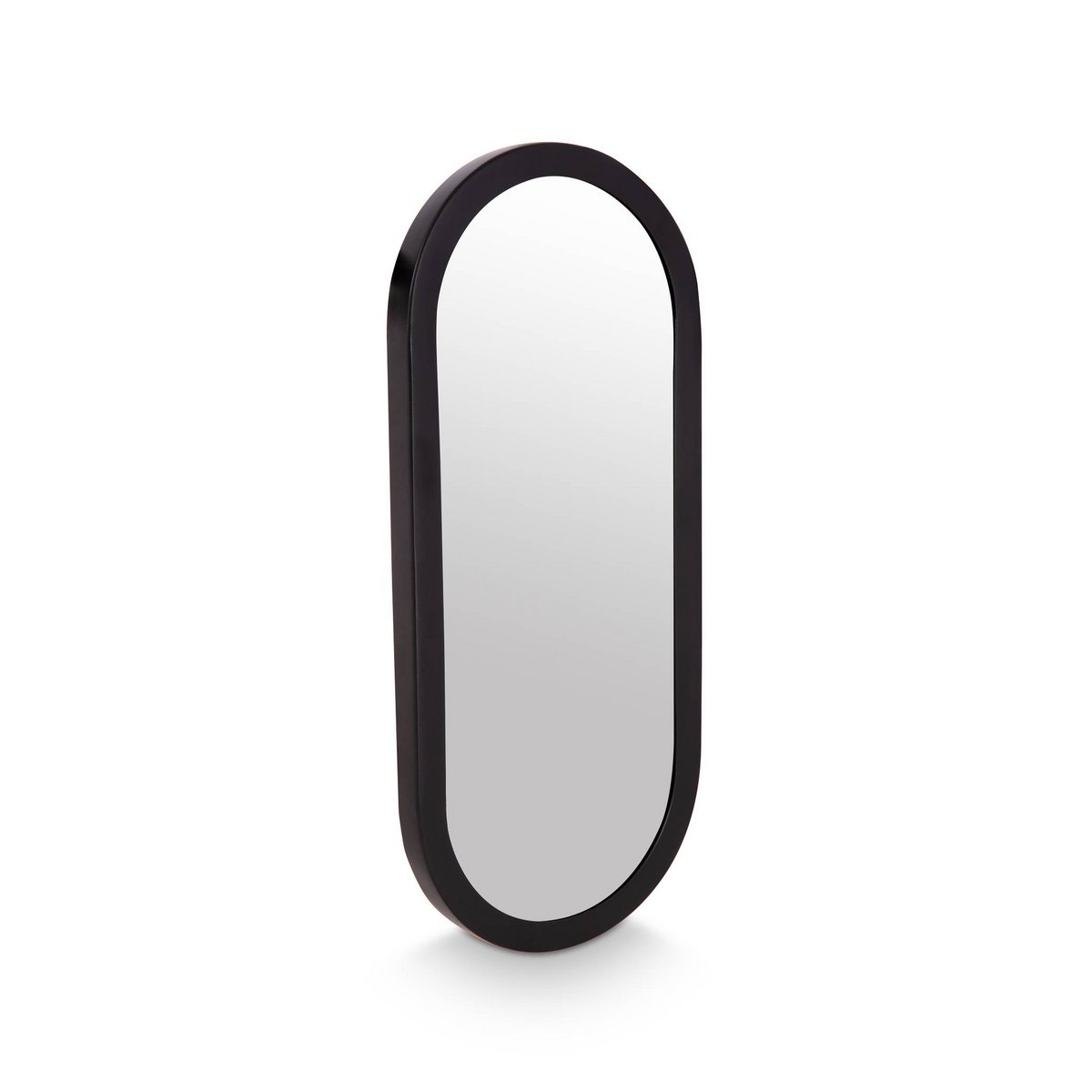 Miroir Ovale Noir 30x70cm