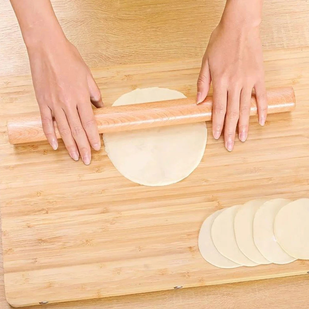 Rouleau à Pâtisserie en Bois de Hêtre – Mini Rouleau pour Pâte et Pâtisserie (16cm, 25cm, 30cm, 40cm)