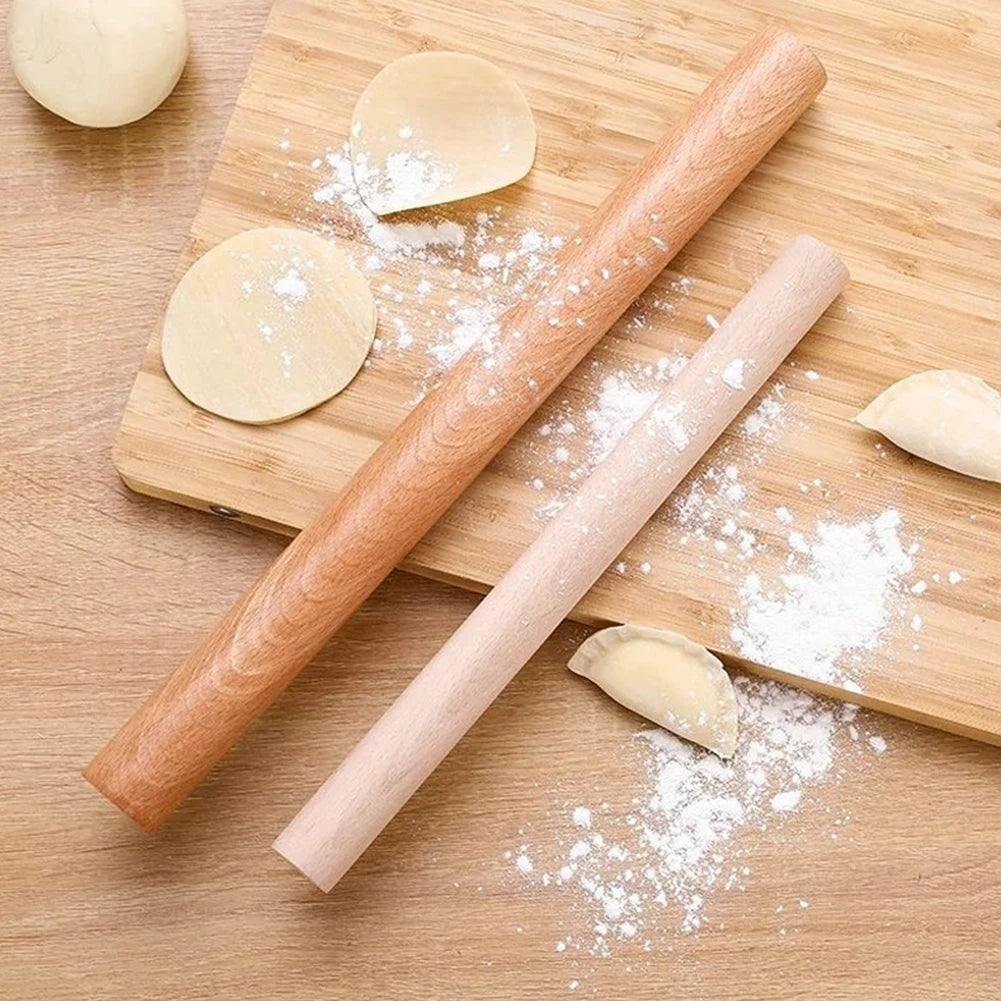 Rouleau à Pâtisserie en Bois de Hêtre – Mini Rouleau pour Pâte et Pâtisserie (16cm, 25cm, 30cm, 40cm)