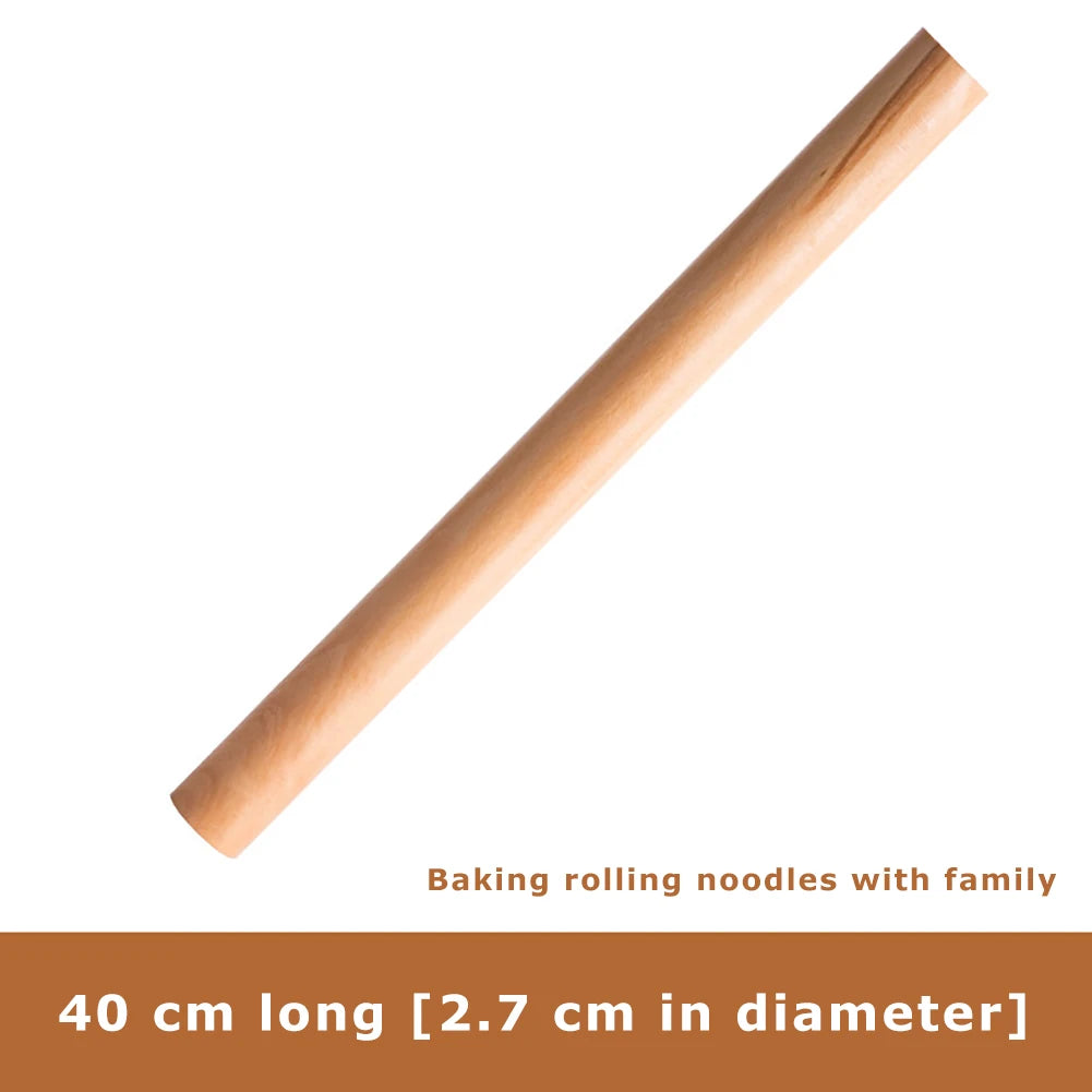 Rouleau à Pâtisserie en Bois de Hêtre – Mini Rouleau pour Pâte et Pâtisserie (16cm, 25cm, 30cm, 40cm)