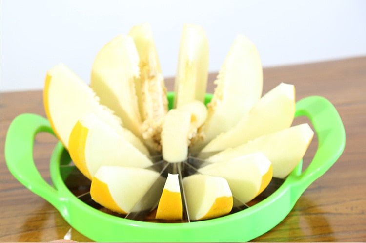 trancheuse de pastèque en acier inoxydable - L'accessoire indispensable pour une découpe de fruits facilitée !
